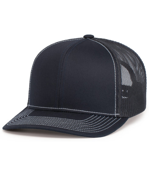 Pacific Headwear Contrast Stitch Trucker Snapback