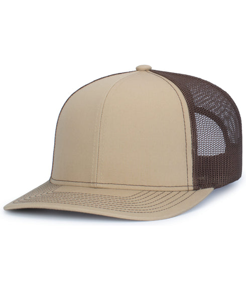 Pacific Headwear Contrast Stitch Trucker Snapback