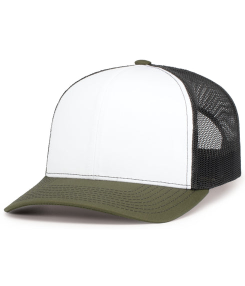 Pacific Headwear Contrast Stitch Trucker Snapback