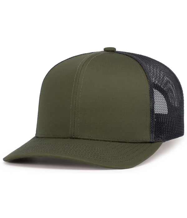 Pacific Headwear Contrast Stitch Trucker Snapback