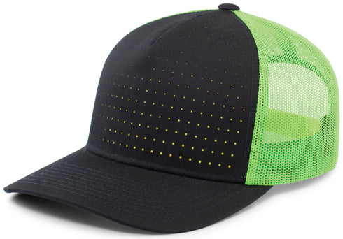 Pacific Headwear Perforated 5-Panel Trucker Snapback Cap