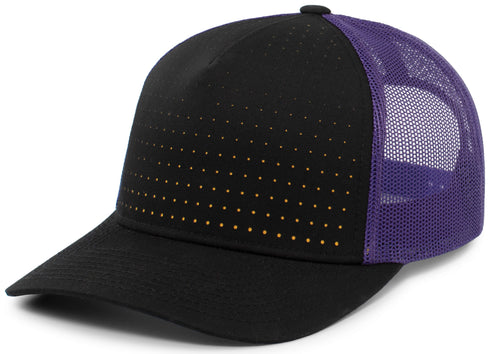 Pacific Headwear Perforated 5-Panel Trucker Snapback Cap