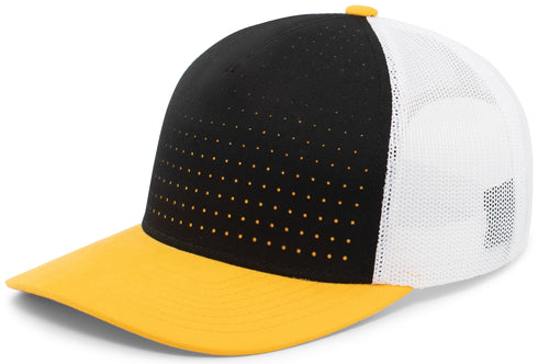 Pacific Headwear Perforated 5-Panel Trucker Snapback Cap