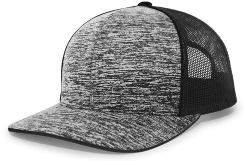 Pacific Headwear Aggressive Heather Trucker Snapback Cap