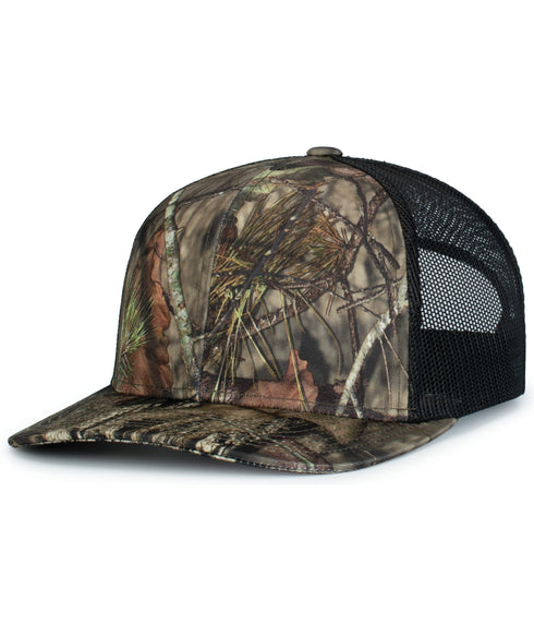 Pacific Headwear Camo Snapback Trucker Cap