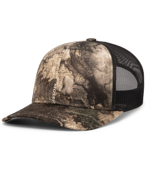 Pacific Headwear Camo Snapback Trucker Cap