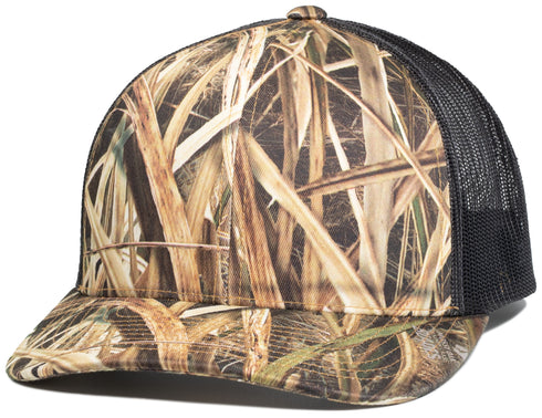 Pacific Headwear Camo Snapback Trucker Cap