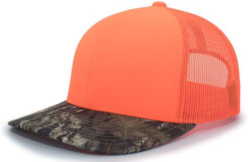 Pacific Headwear Camo Snapback Trucker Cap