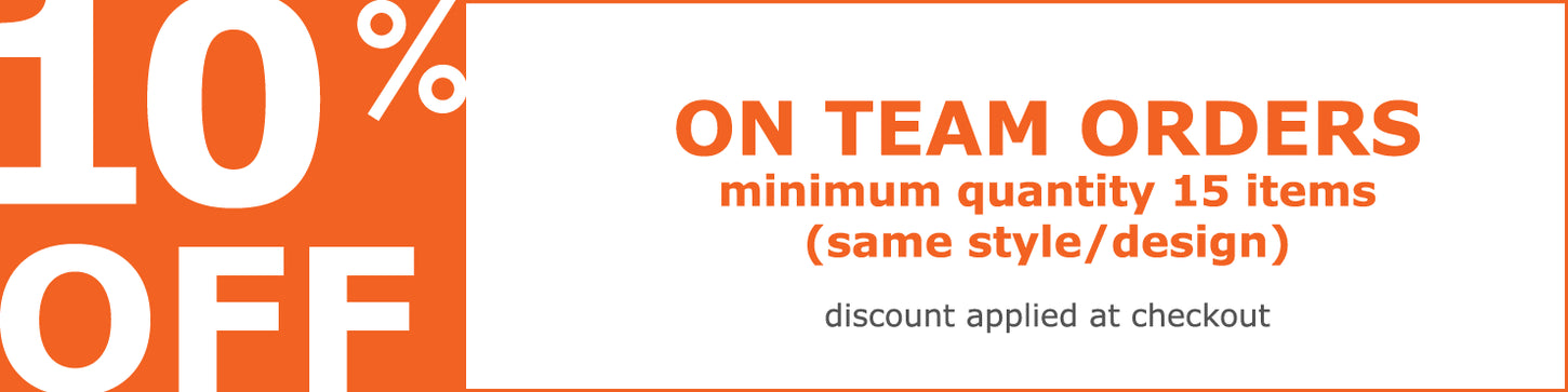 10% Off on Team Orders