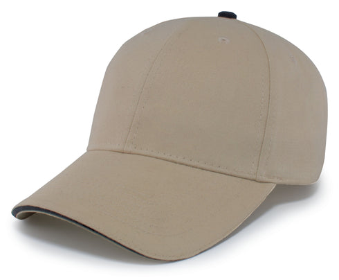 Pacific Headwear Brushed Twill Cap With Sandwich Bill