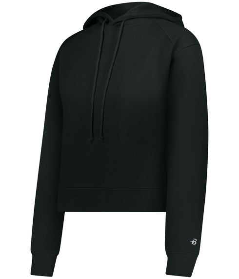 Badger Sport Ladies Athletic Fleece Crop Hoodie