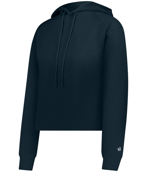 Badger Sport Ladies Athletic Fleece Crop Hoodie