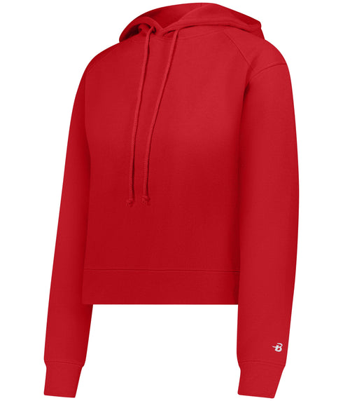 Badger Sport Ladies Athletic Fleece Crop Hoodie