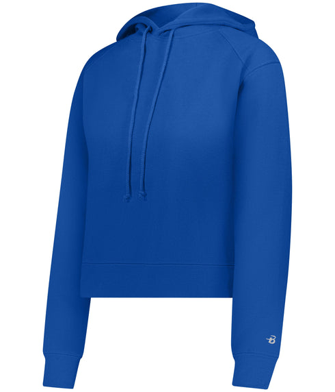 Badger Sport Ladies Athletic Fleece Crop Hoodie