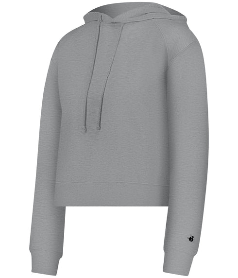 Badger Sport Ladies Athletic Fleece Crop Hoodie