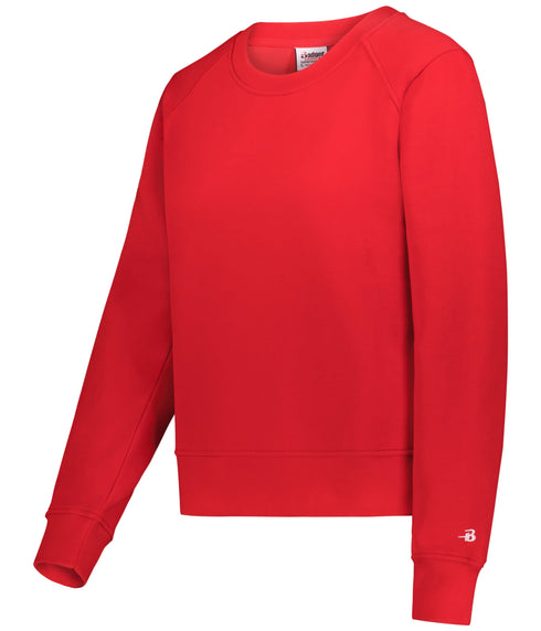 Badger Sport Ladies Athletic Fleece Crop Crew