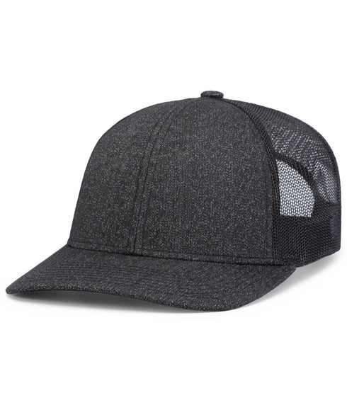 Pacific Headwear Melange Heather Low-Profile Trucker