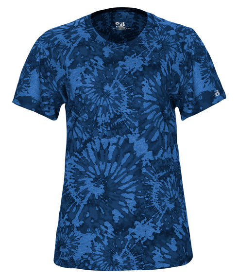 Badger Sport Tie-Dye Tri-Blend Womens Tee