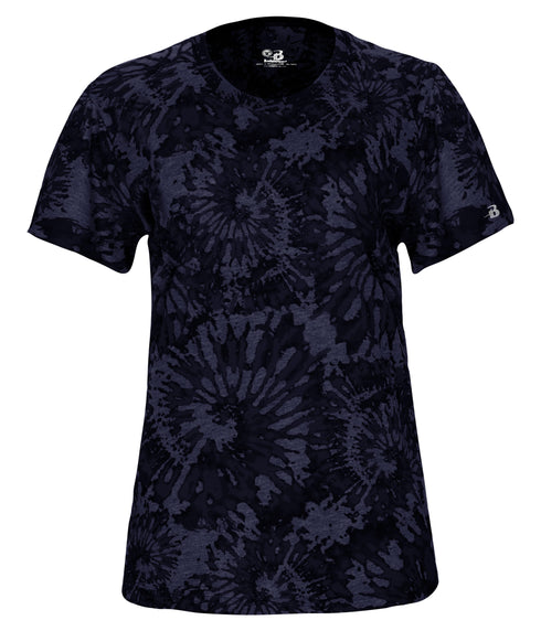 Badger Sport Tie-Dye Tri-Blend Womens Tee
