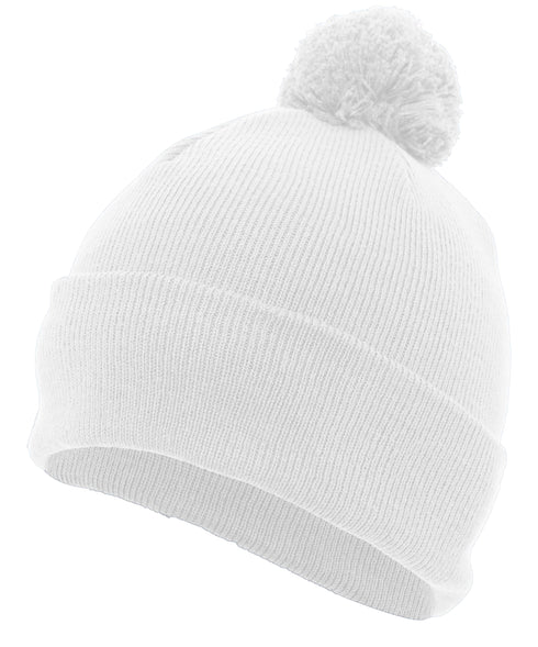 Pacific Headwear Knit Fold Over Pom-Pom Beanie