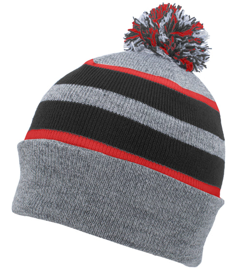 Pacific Headwear Knit Fold Over Pom-Pom Beanie