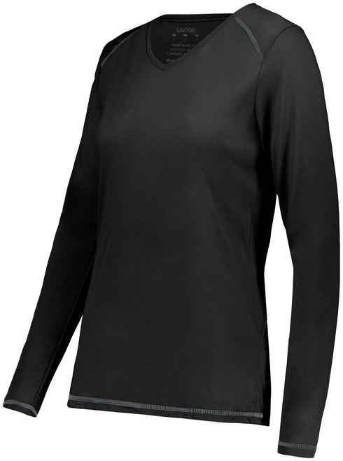 Augusta Sportswear Ladies Super Soft-Spun Poly Long Sleeve Tee