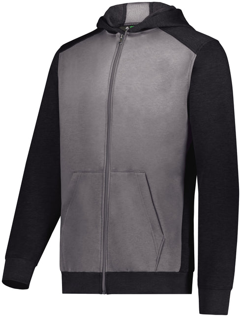 Augusta Sportswear Youth Three-Season Fleece Full Zip Hoodie
