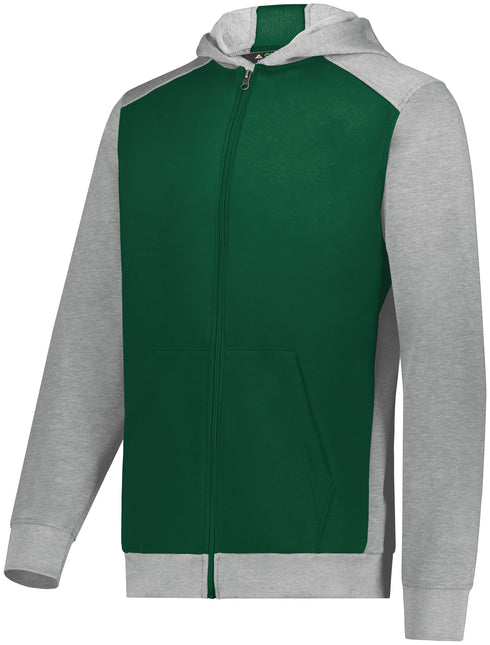 Augusta Sportswear Youth Three-Season Fleece Full Zip Hoodie