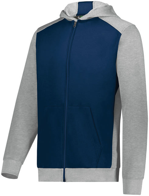 Augusta Sportswear Youth Three-Season Fleece Full Zip Hoodie