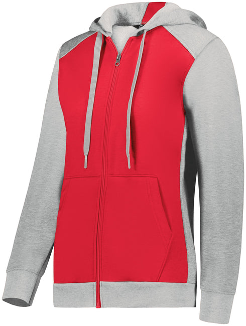 Augusta Sportswear Ladies Three-Season Fleece Full Zip Hoodie