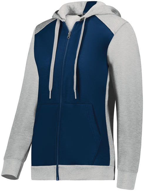 Augusta Sportswear Ladies Three-Season Fleece Full Zip Hoodie
