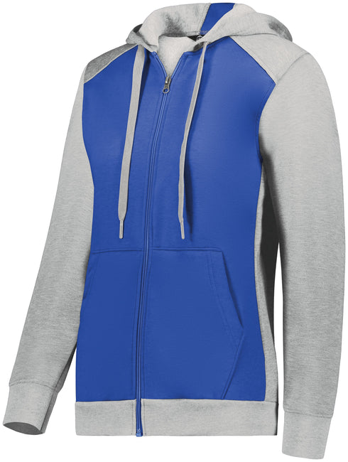 Augusta Sportswear Ladies Three-Season Fleece Full Zip Hoodie