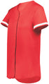 Augusta Sportswear Girls Cutter+ Full Button Softball Jersey