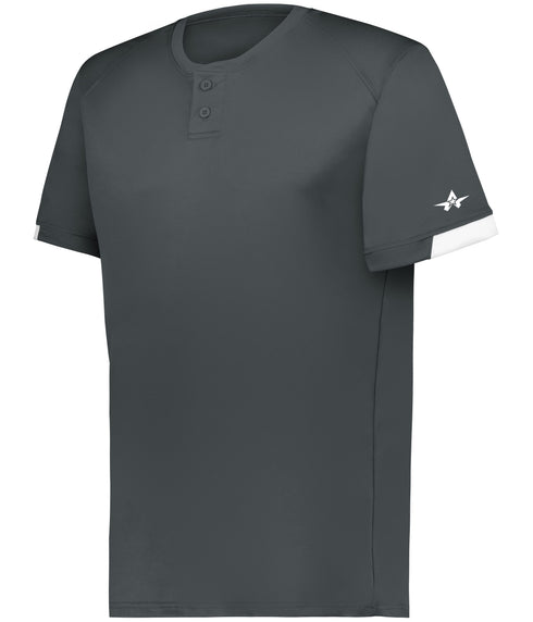Alleson On The Rise Two-Button Baseball Jersey