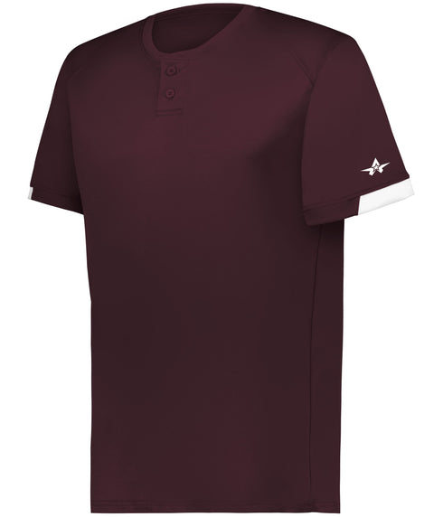 Alleson On The Rise Two-Button Baseball Jersey
