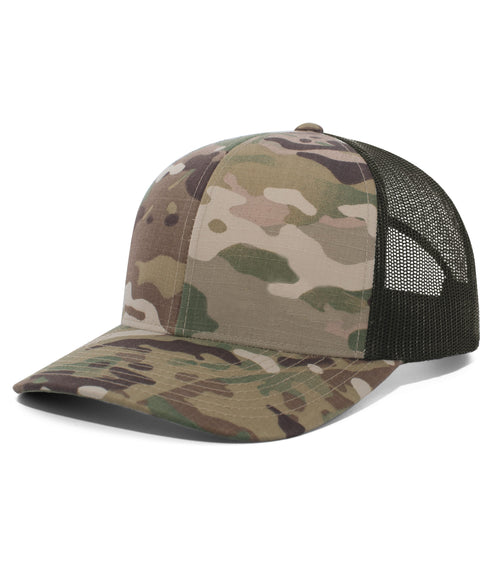 Pacific Headwear Multicam® Trucker Snapback Cap