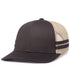 Pacific Headwear Low-Profile Stripe Trucker Cap