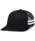 Pacific Headwear Low-Profile Stripe Trucker Cap