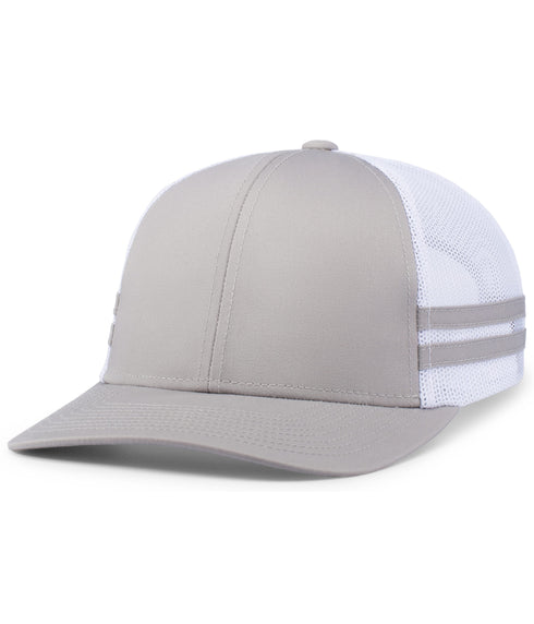 Pacific Headwear Low-Profile Stripe Trucker Cap