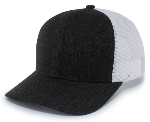 Pacific Headwear Herringbone Trucker Cap