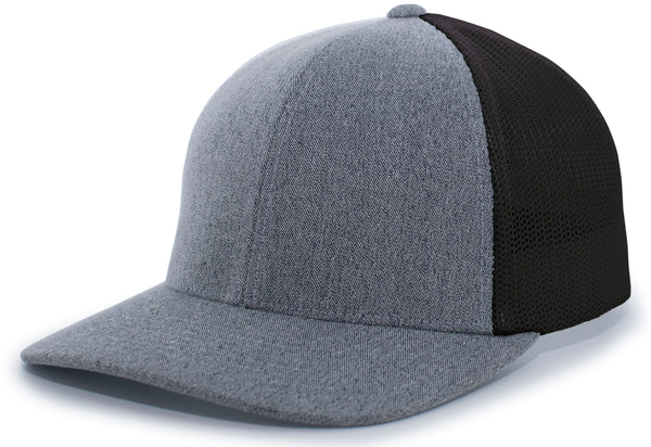 Pacific Headwear Heather Trucker Pacflex Cap