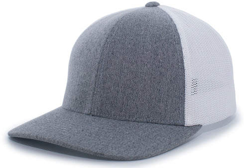 Pacific Headwear Heather Trucker Pacflex Cap