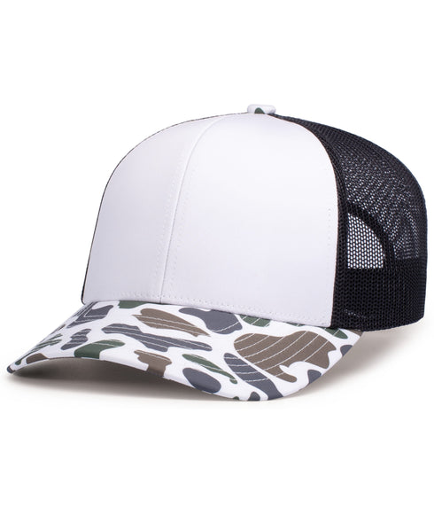 Pacific Headwear Weekender Duck Camo Trucker Snapback Cap