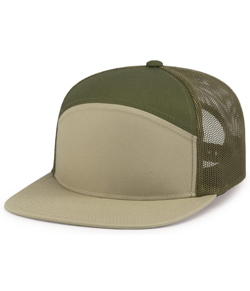 Pacific Headwear 6-Panel Arch Trucker Snapback Cap
