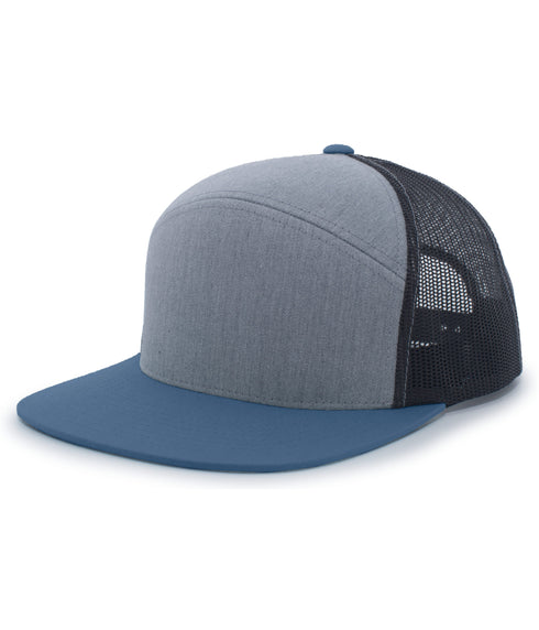 Pacific Headwear 6-Panel Arch Trucker Snapback Cap