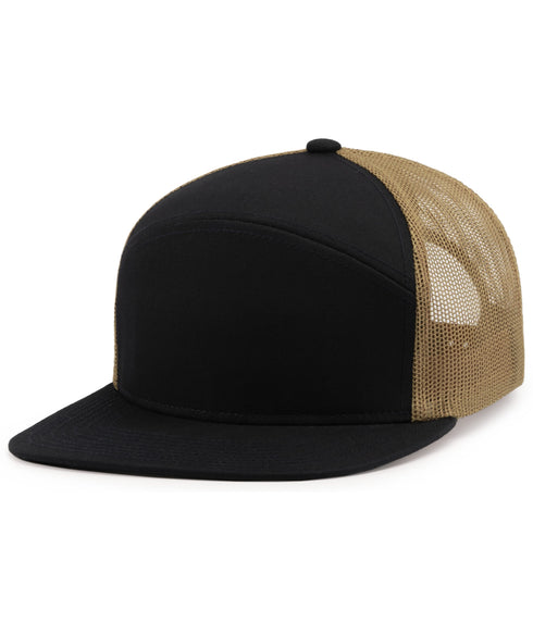 Pacific Headwear 6-Panel Arch Trucker Snapback Cap
