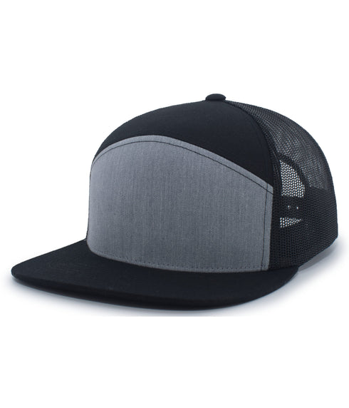 Pacific Headwear 6-Panel Arch Trucker Snapback Cap