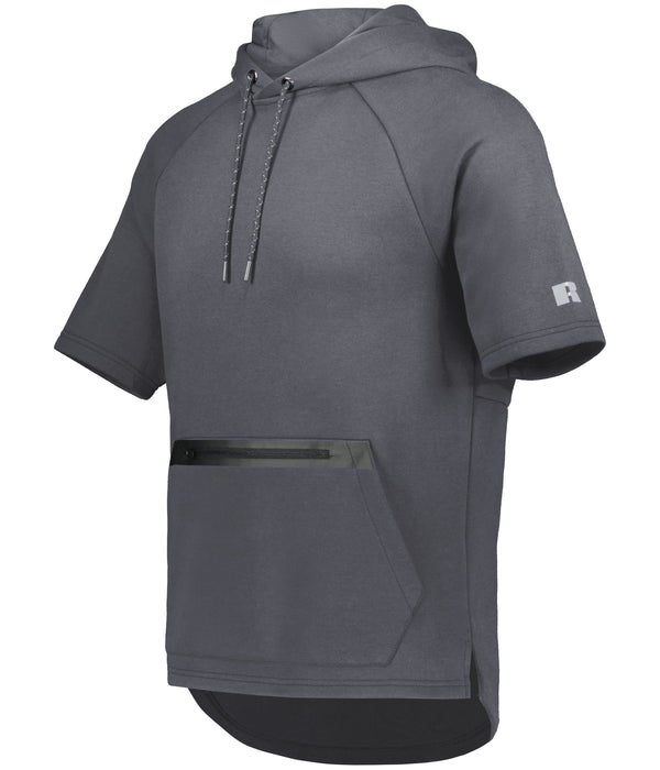 Russell Athletic Legend Short Sleeve Tech Fleece Hoodie
