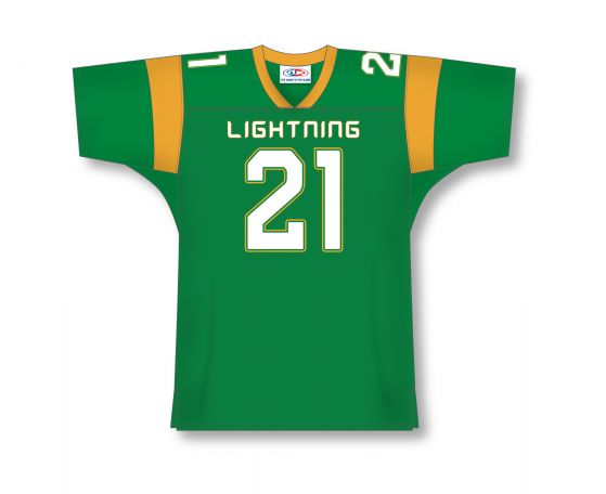 Athletic Knit F300-PATTERN-F50 Custom Cut & Sewn Pro Football Jersey
