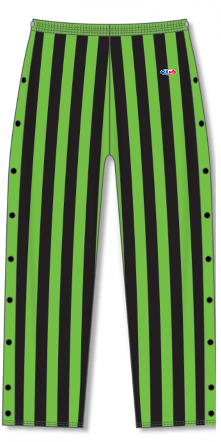 Basketball Warmup Tear Away Candy Stripe Pants
